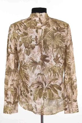 Chemise Zimmermann Kaki en Lin