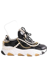Baskets Junya Watanabe Noir en Cuir, taille 39 - Seconde Main