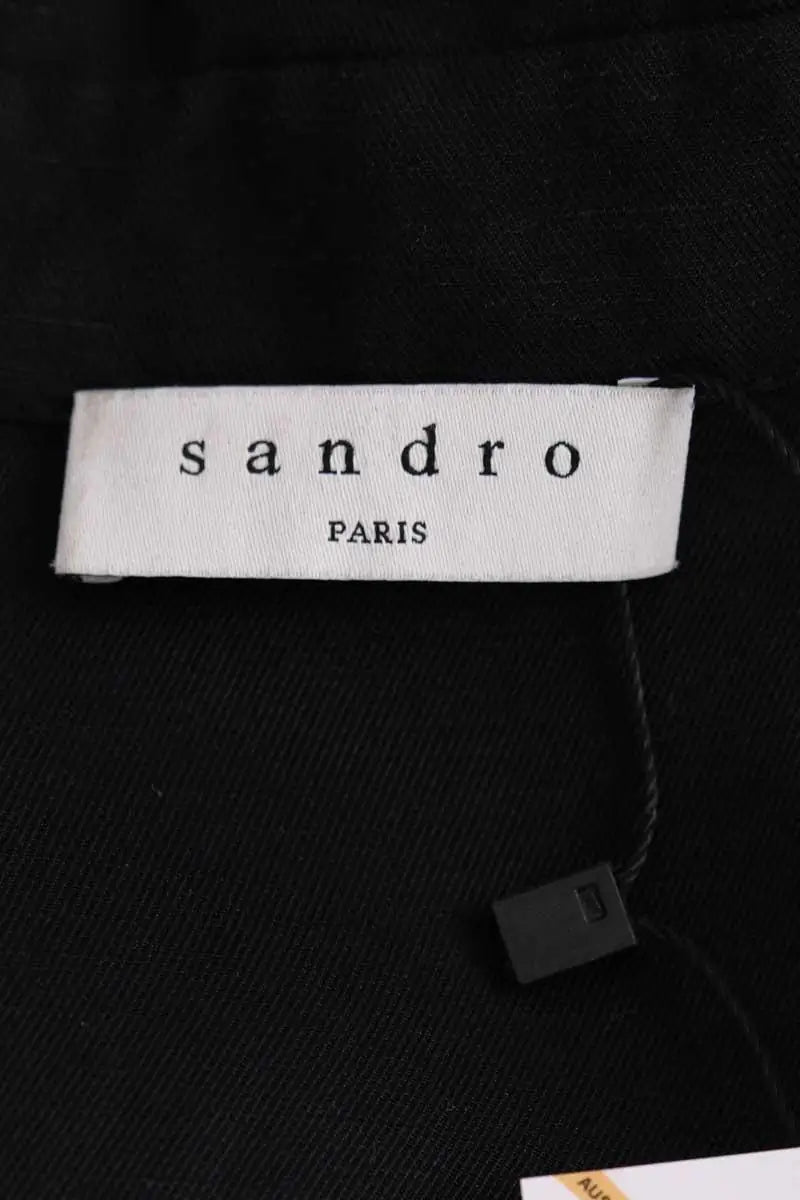 Robe Sandro Noir en Viscose