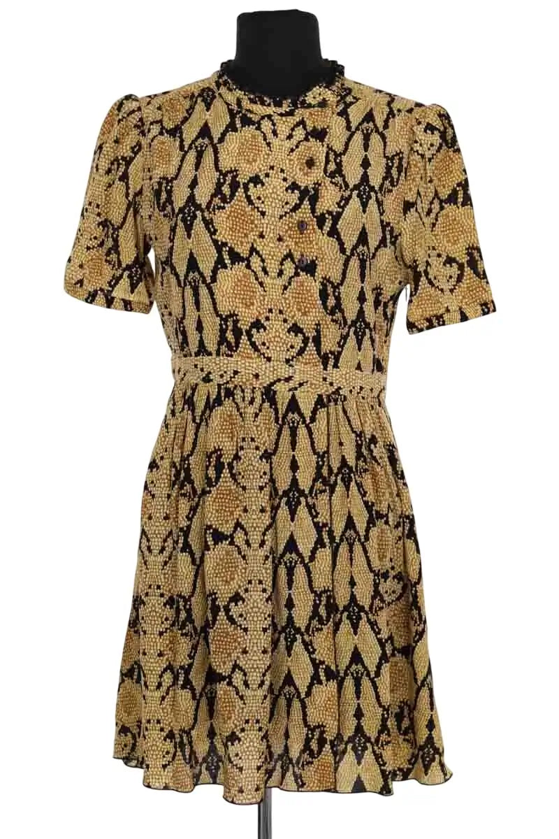 Robe Ba&Sh Jaune en Synthétique, taille S - Seconde Main