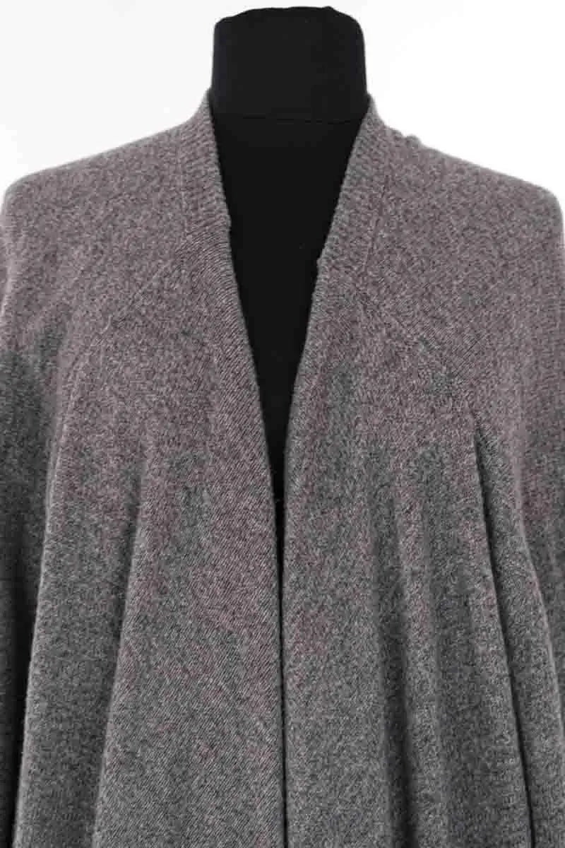 Cardigan Yohji Yamamoto Gris en Laine