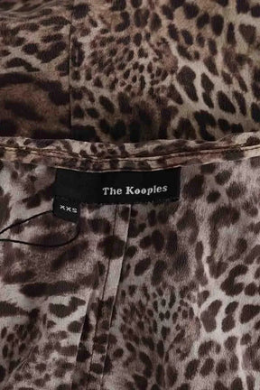 Top sans manche The Kooples Marron en Soie
