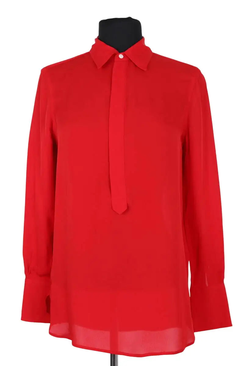 Chemise Ralph Lauren Rouge en Soie, taille XS - Seconde Main