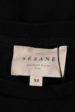 T-shirt Sézane Noir en Coton