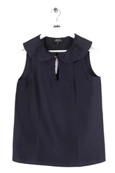 Blouse APC Noir en Soie, taille XS - Seconde Main