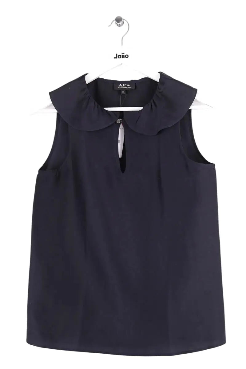 Blouse APC Noir en Soie, taille XS - Seconde Main