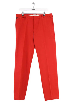 Pantalon droit Gucci Rouge en Coton, taille XL - Seconde Main