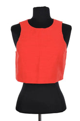 Top sans manche Ba&Sh Rouge en Coton, taille S - Seconde Main