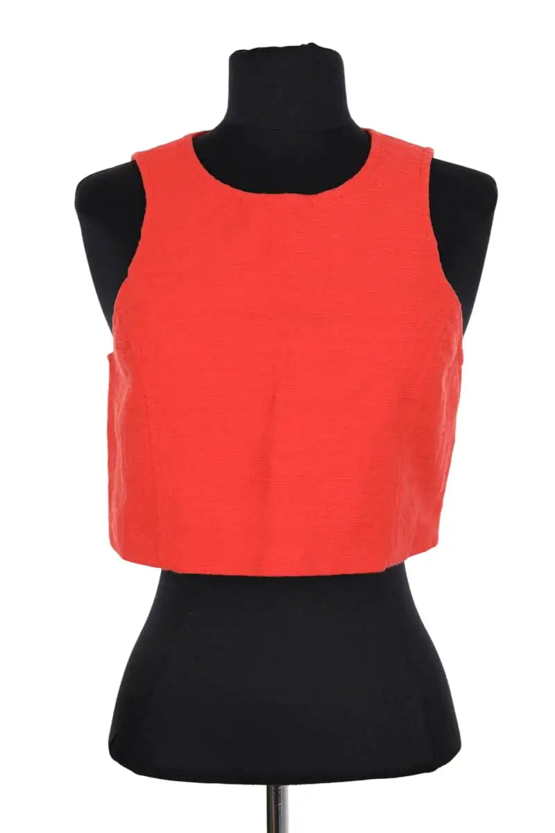 Top sans manche Ba&Sh Rouge en Coton, taille S - Seconde Main