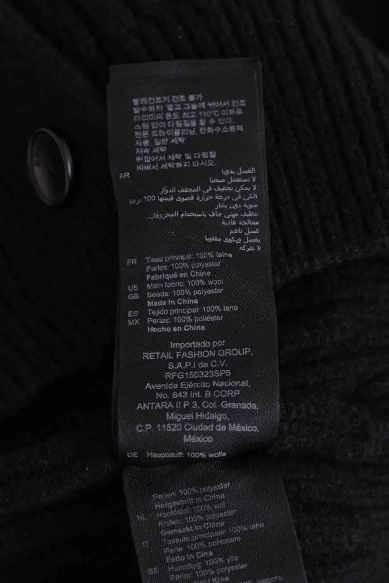 Cardigan Sandro Noir en Synthétique