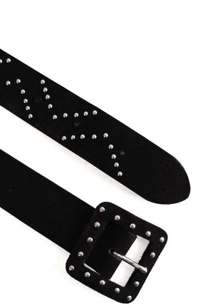 Ceinture en cuir The Kooples Noir en Cuir