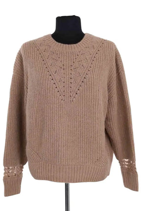 Pull The Kooples Marron en Synthétique, taille S - Seconde Main