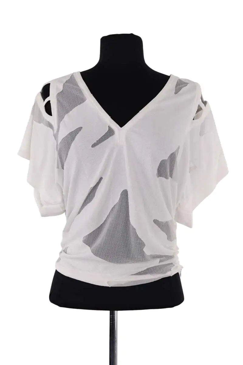 T-shirt Iro Blanc en Synthétique, taille S - Seconde Main