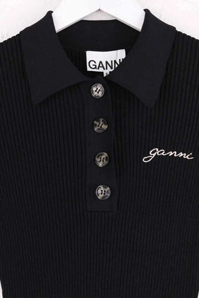 Robe Ganni Noir en Synthétique