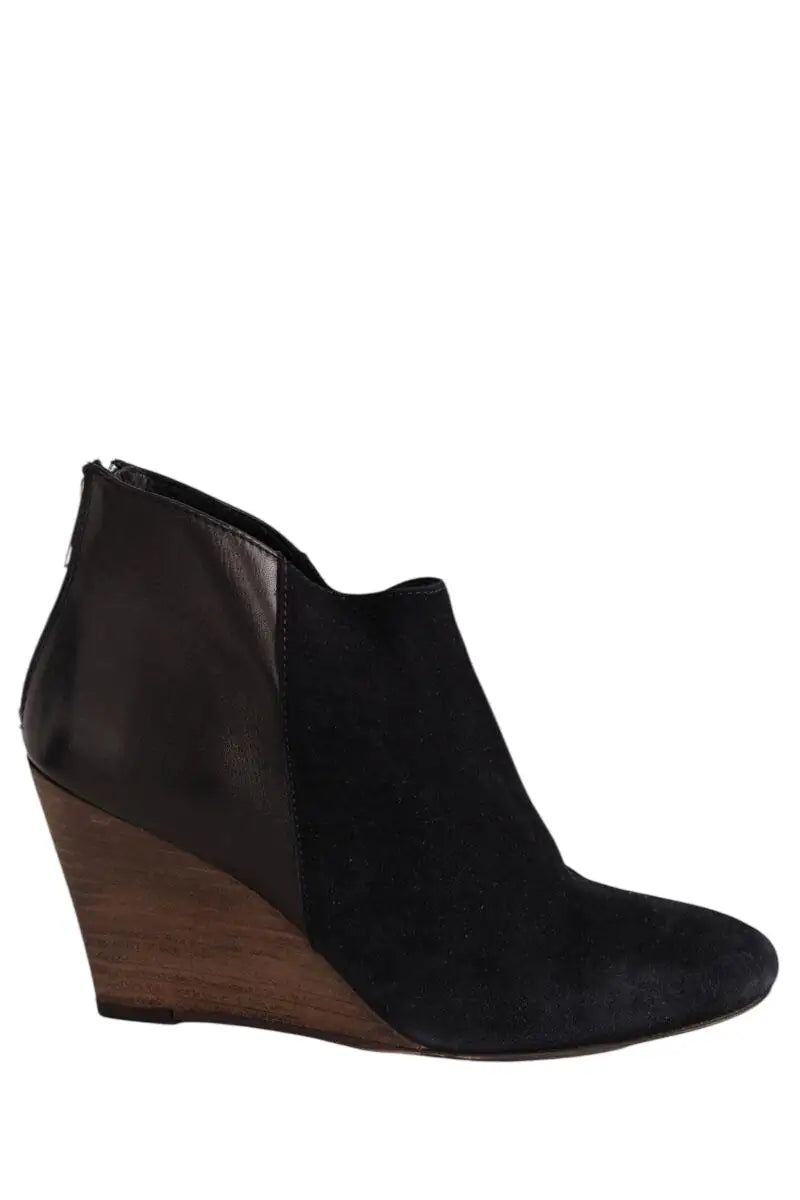 Boots Ba&Sh Noir en Cuir, taille 36 - Seconde Main