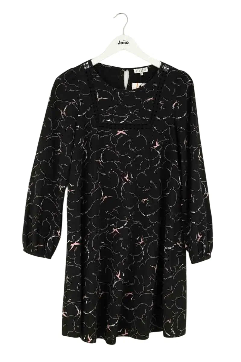 Robe Claudie Pierlot Noir en Synthétique, taille M - Seconde Main