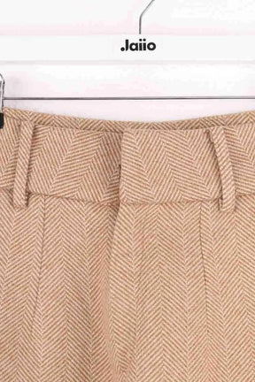 Pantalon large Hanifa Beige en Viscose