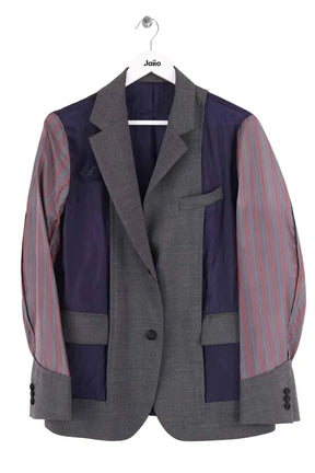 Blazer Sacai Gris en Laine, taille M - Seconde Main