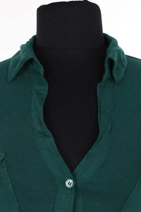 Polo Majestic Filatures Vert en Viscose