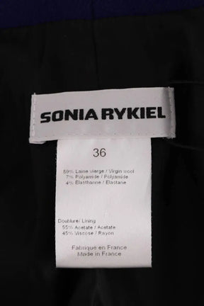 Blazer Sonia Rykiel Bleu en Laine