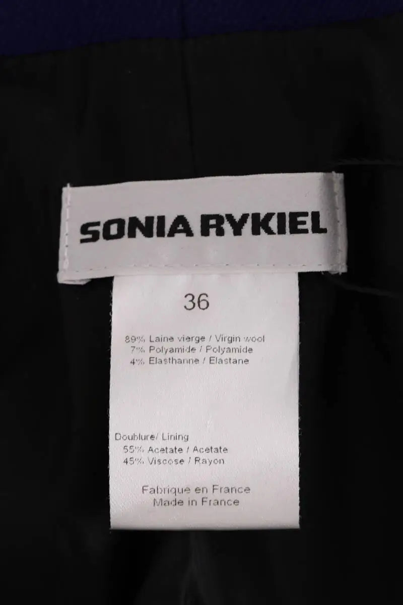 Blazer Sonia Rykiel Bleu en Laine