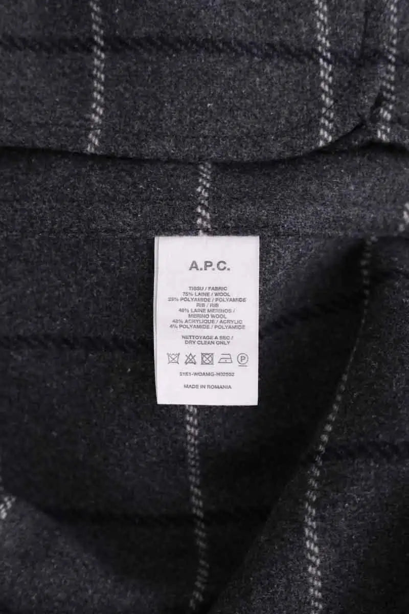 Blouson APC Marine en Laine
