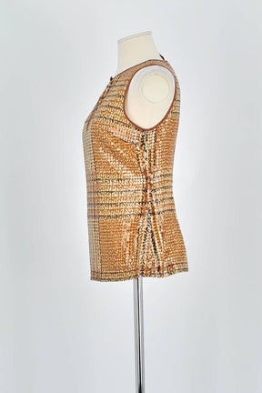 Top sans manche Tory Burch  Marron