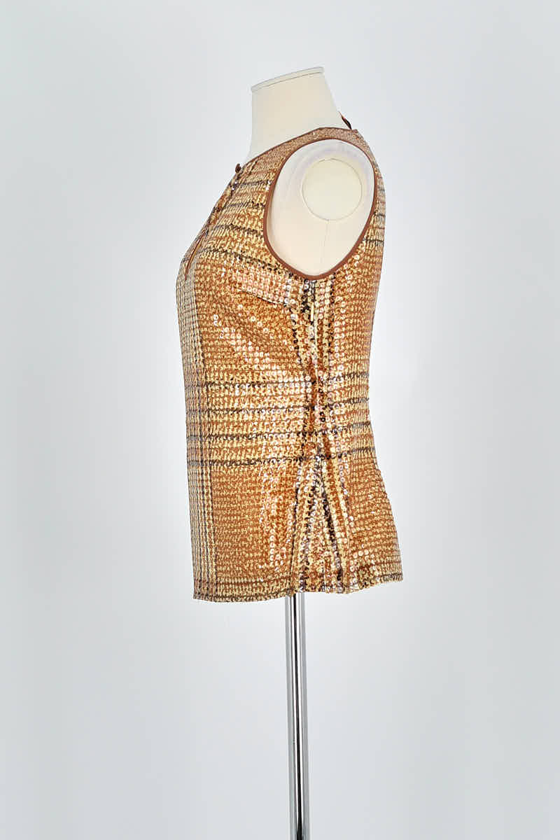 Top sans manche Tory Burch  Marron