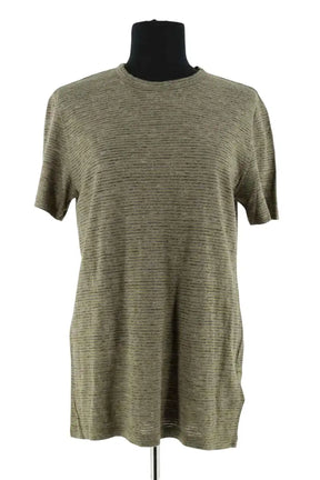 T-shirt Officine Générale Kaki en Coton, taille XS - Seconde Main