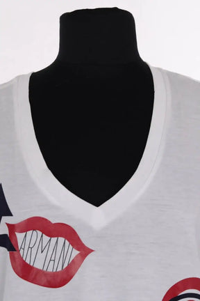 T-shirt Armani Exchange Blanc en Coton