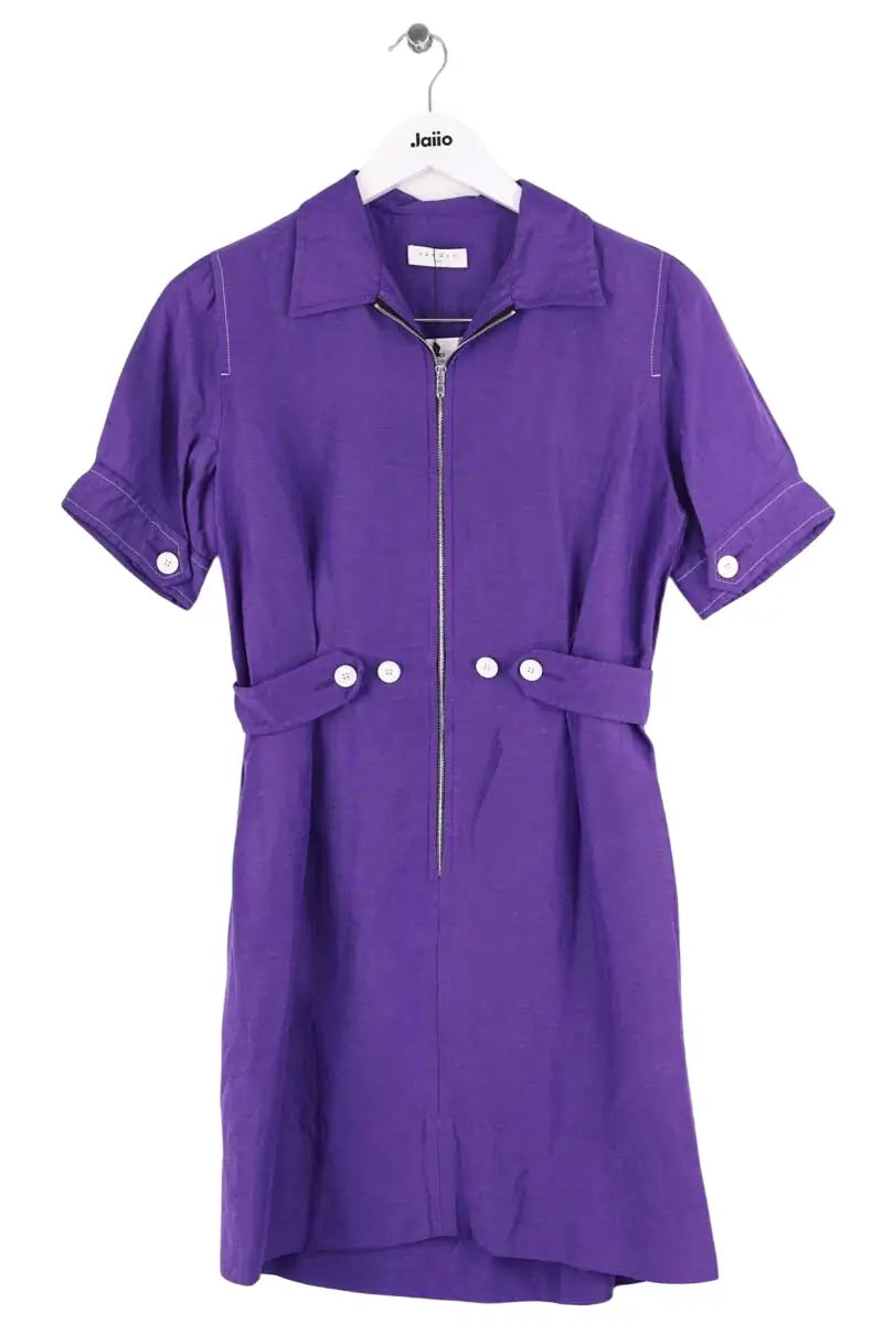 Robe Sandro Violet en Viscose, taille S - Seconde Main