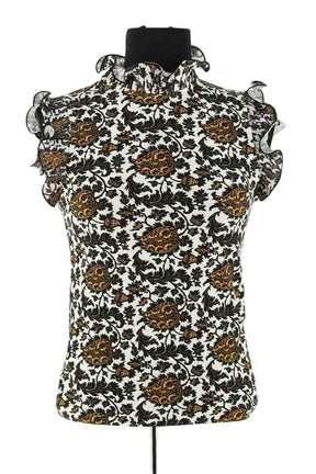 Top sans manche Sandro Blanc en Viscose, taille S - Seconde Main