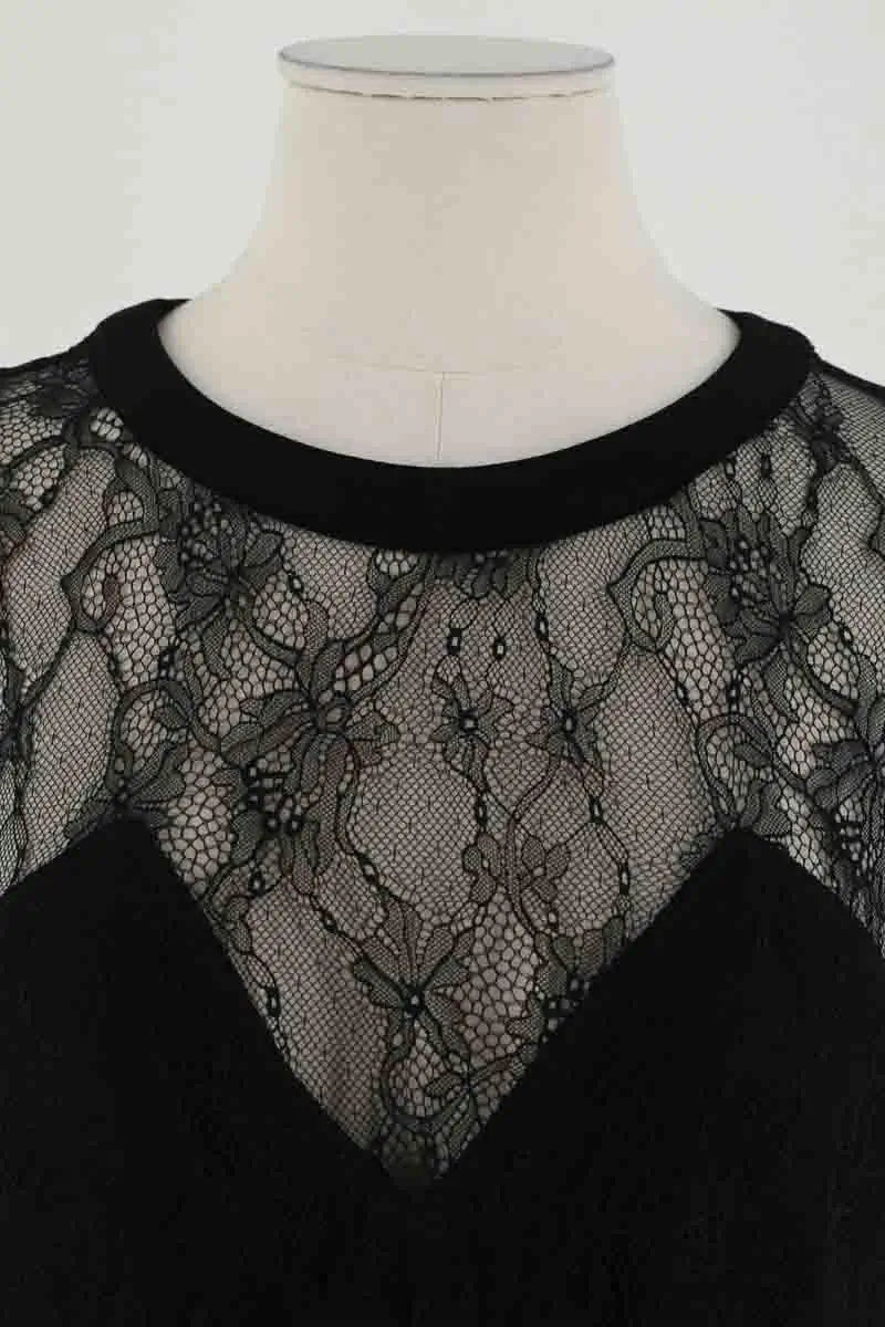 Robe Sandro Noir en Synthétique