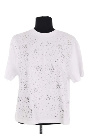 T-shirt Paco Rabanne Blanc en Coton, taille S - Seconde Main