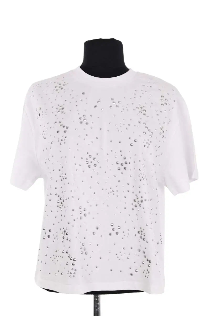 T-shirt Paco Rabanne Blanc en Coton, taille S - Seconde Main