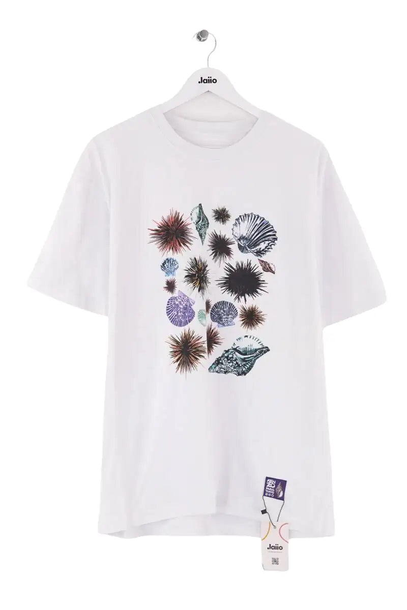 T-shirt Kenzo Blanc en Coton, taille M - Seconde Main