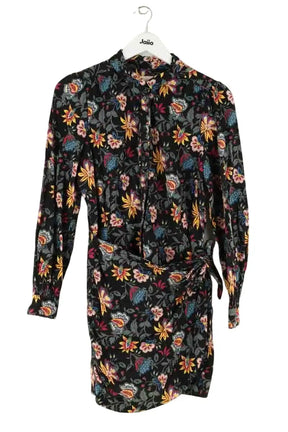 Robe Sézane Noir en Coton, taille M - Seconde Main