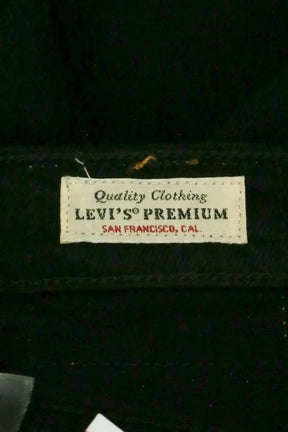Jean droit W23 L26 Levi's 501 Noir en Coton