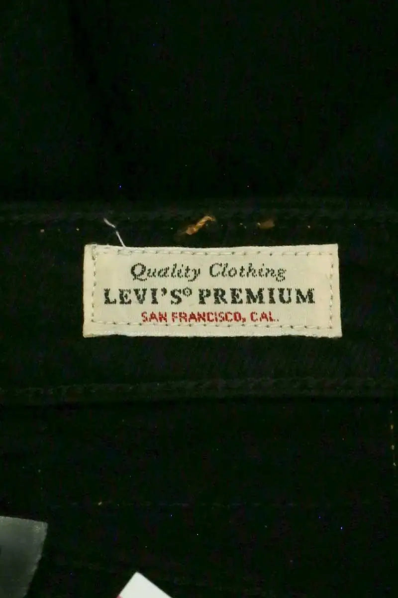 Jean droit W23 L26 Levi's 501 Noir en Coton