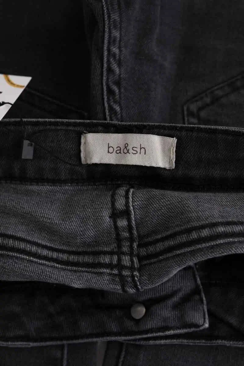 Jean slim Ba&Sh Anthracite en Coton
