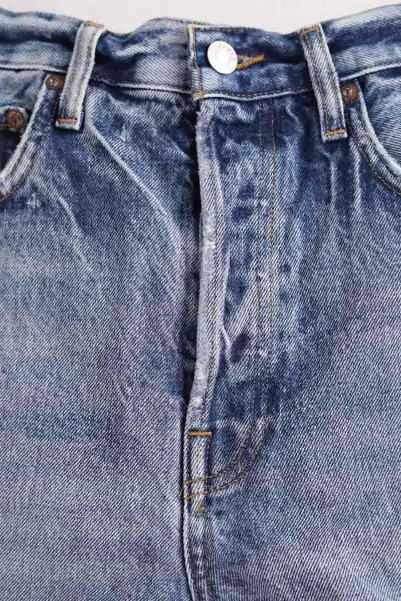 Mini short Agolde Bleu en Coton