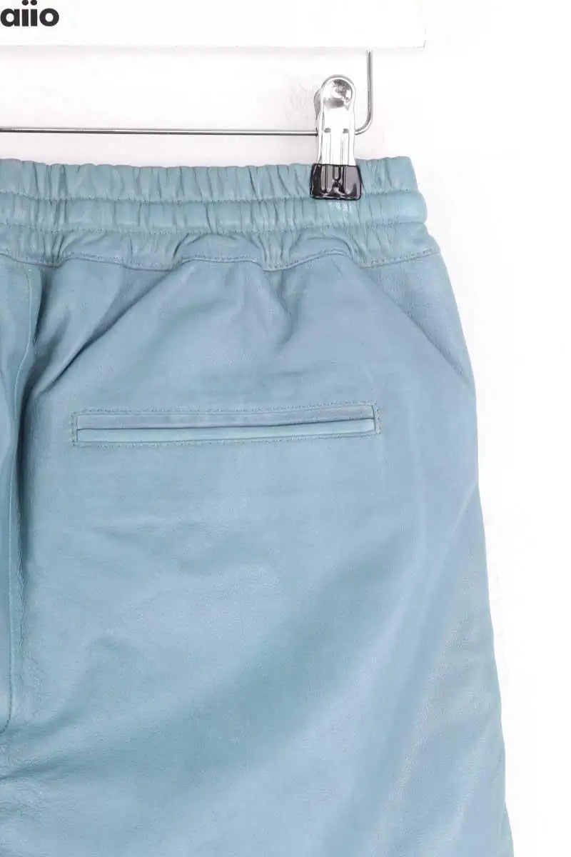 Pantalon droit Zadig & Voltaire Bleu en Cuir