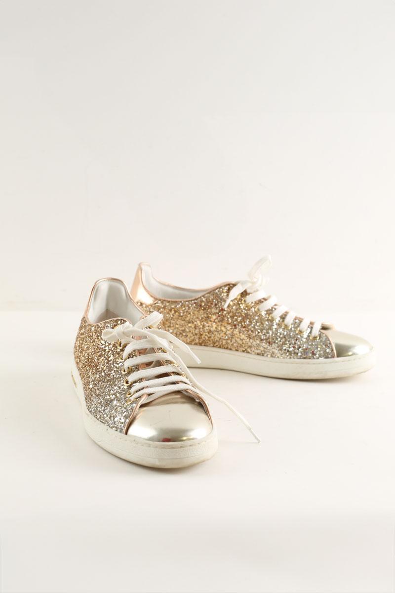 Baskets Louis Vuitton FrontRow Doré