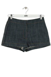 Mini short Alaïa Bleu en Coton, taille S - Seconde Main