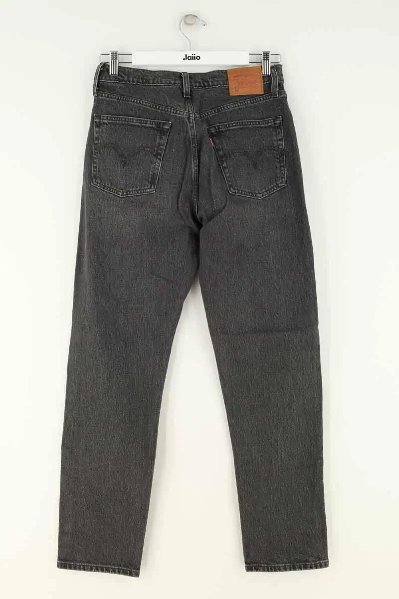 Jean droit Levi's 501 Anthracite en Coton