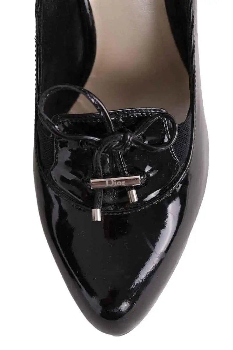 Talons Dior Noir en Cuir verni