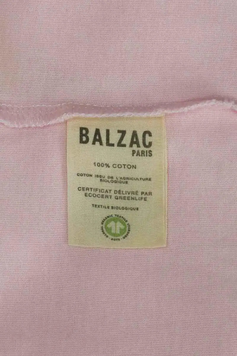 T-shirt Balzac Rose en Coton