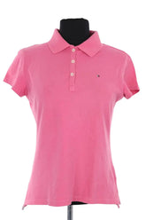 Polo Tommy Hilfiger Rose en Coton, taille M - Seconde Main