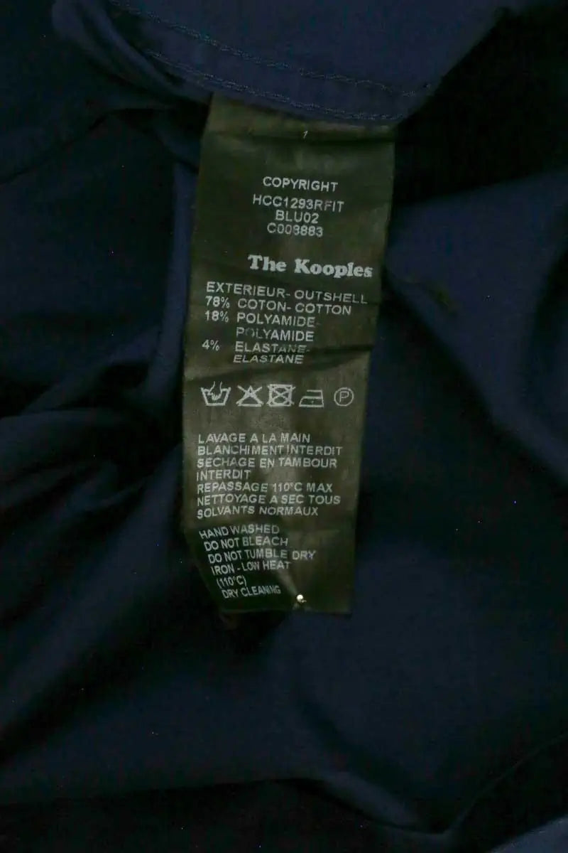 Chemise The Kooples Marine en Coton