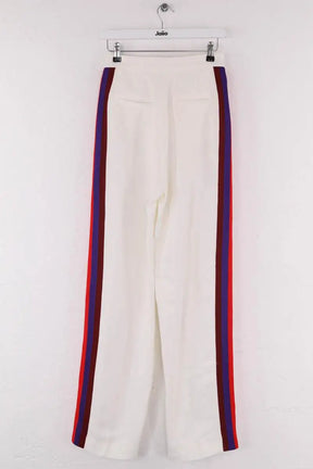 Pantalon droit Sandro Blanc en Viscose